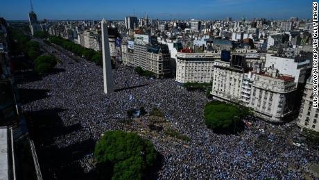 Cuántas veces fue subcampeón del Mundo Argentina 3 Celebración en las calles de Buenos Aires