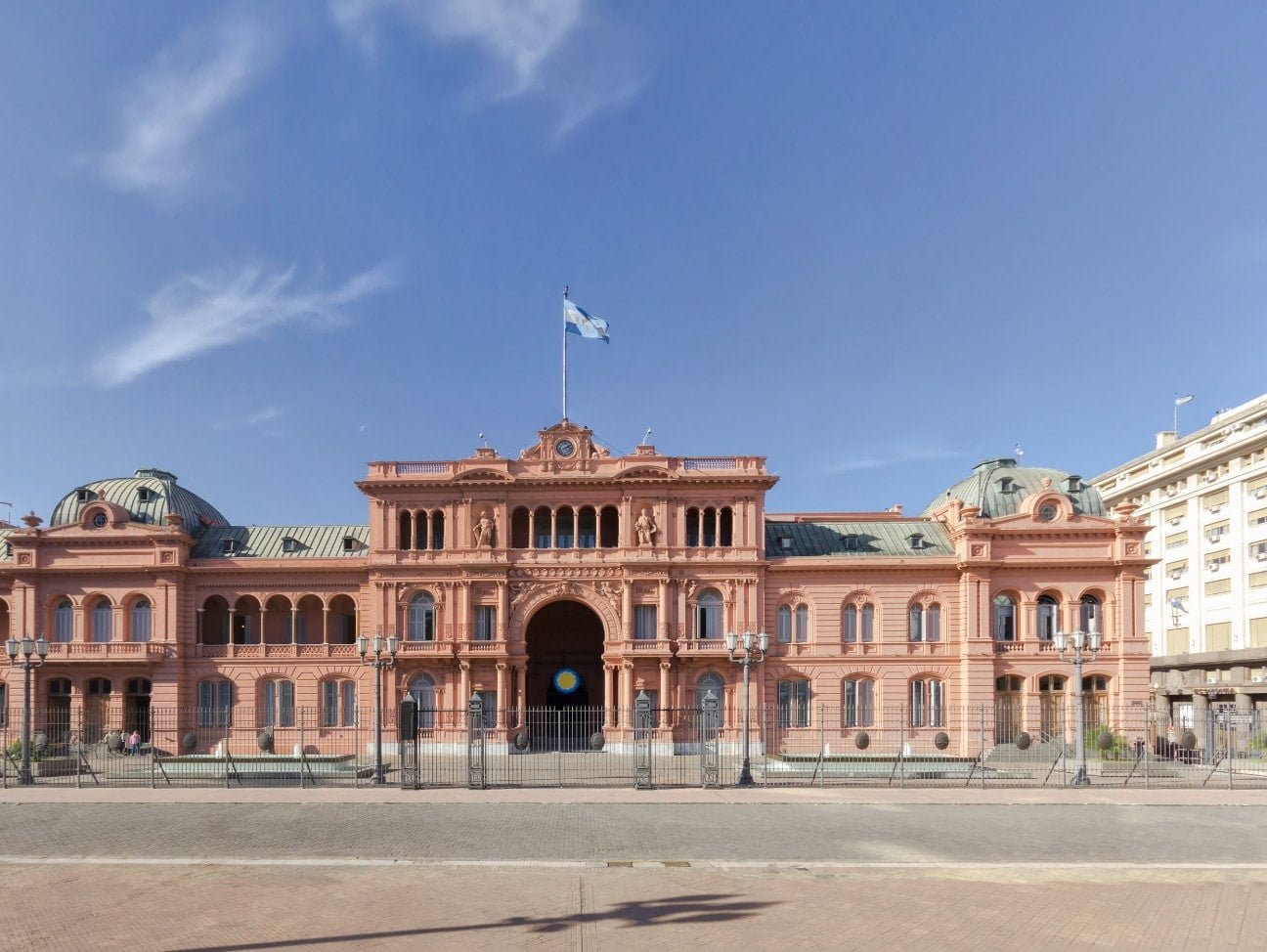 Cómo sacar turno para visitar la Casa Rosada 4 Fotografía de la fachada de la Casa Rosada