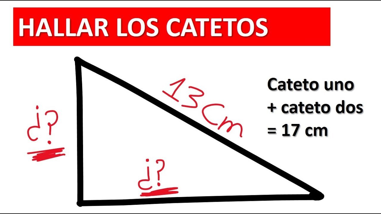 como calcular el cateto si solo conoces la hipotenusa