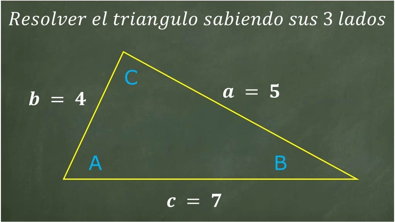 Cómo calcular los ángulos internos de un triángulo dados sus lados 1 como calcular los angulos internos de un triangulo dados sus lados