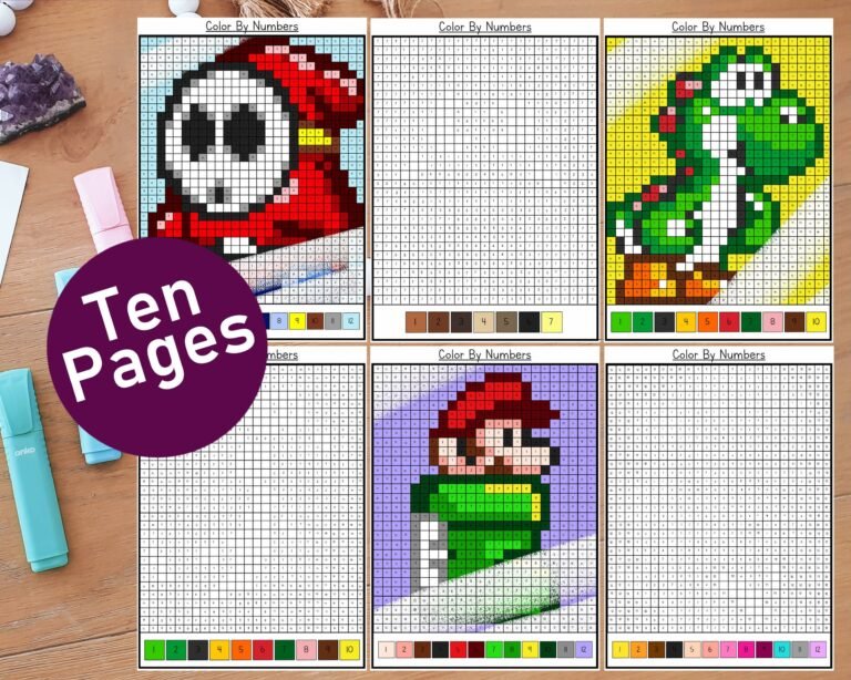 Cómo colorear pixel art con números de forma fácil y divertida