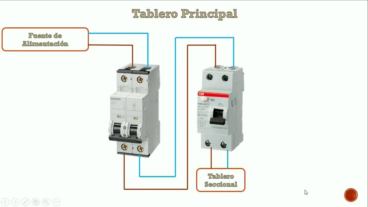 como conectar un disyuntor y una termica correctamente