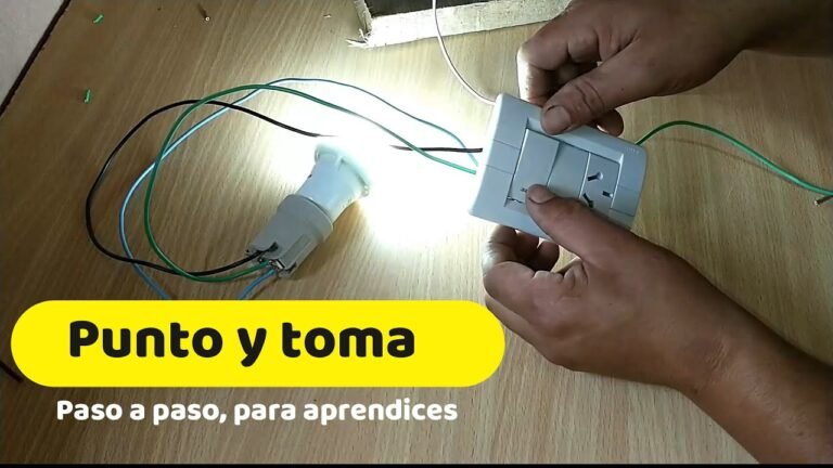 Cómo conectar un punto y toma en instalaciones eléctricas 2 Cómo conectar un punto y toma en instalaciones eléctricas