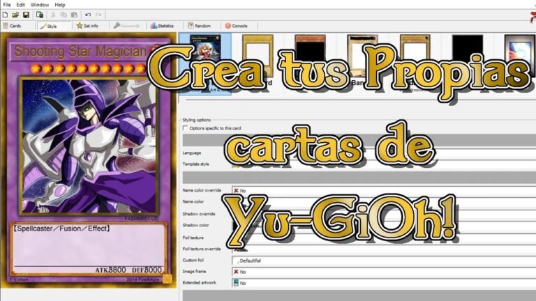 Cómo crear tus propias cartas de Yu-Gi-Oh! con un generador online