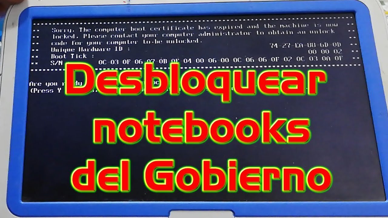 Cómo desbloquear una netbook del gobierno con un código universal 1 como desbloquear una netbook del gobierno con un codigo universal