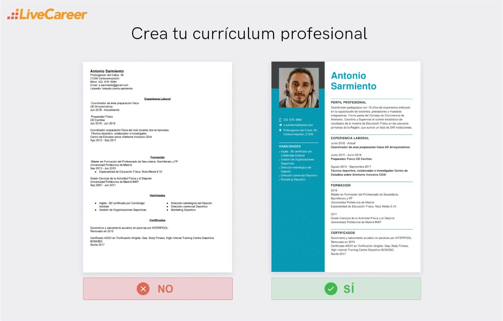 como elaborar un cv efectivo para un entrenador de futbol
