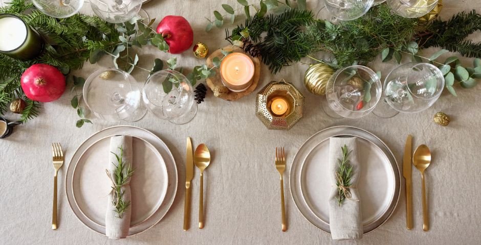 como elegir platos de sitio navidenos para tu mesa festiva
