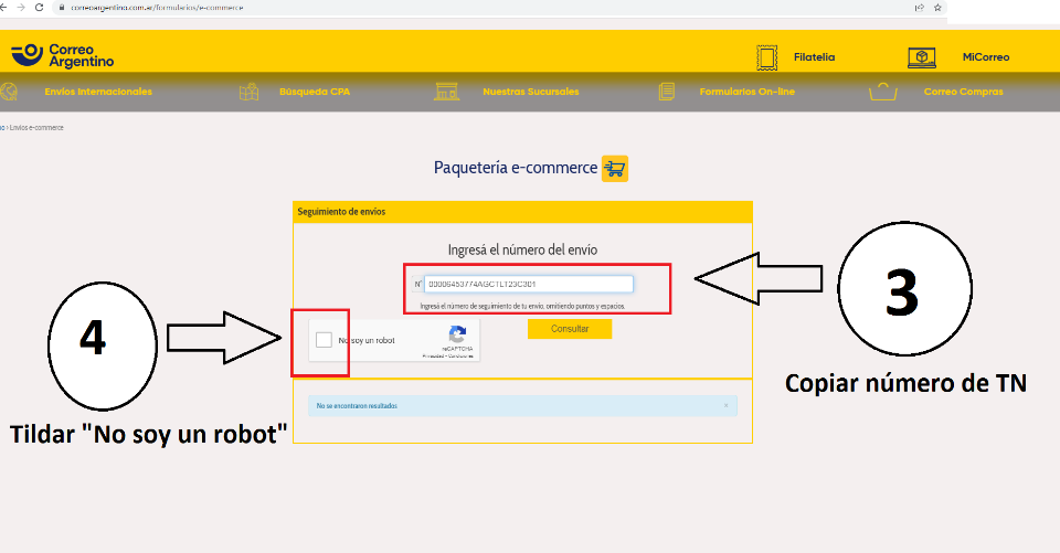 como funciona la paqueteria de e commerce con correo argentino