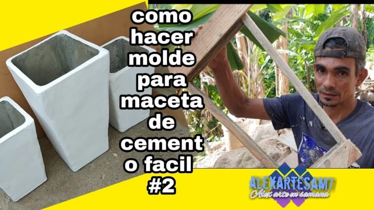 Cómo Hacer Moldes Caseros para Macetas de Cemento de Forma Sencilla