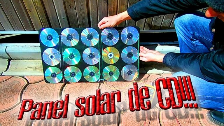 Cómo hacer paneles solares caseros utilizando CDs reciclados