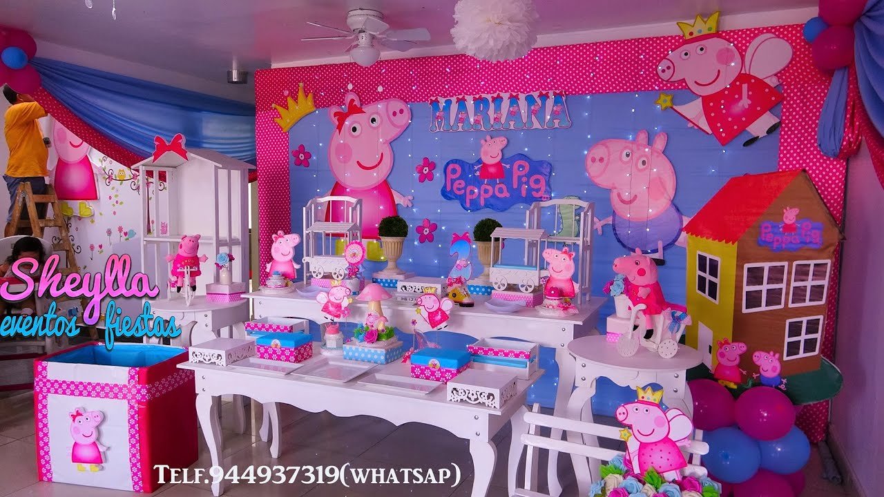 Cómo hacer un candy bar de Peppa Pig para cumpleaños infantiles 1 como hacer un candy bar de peppa pig para cumpleanos infantiles