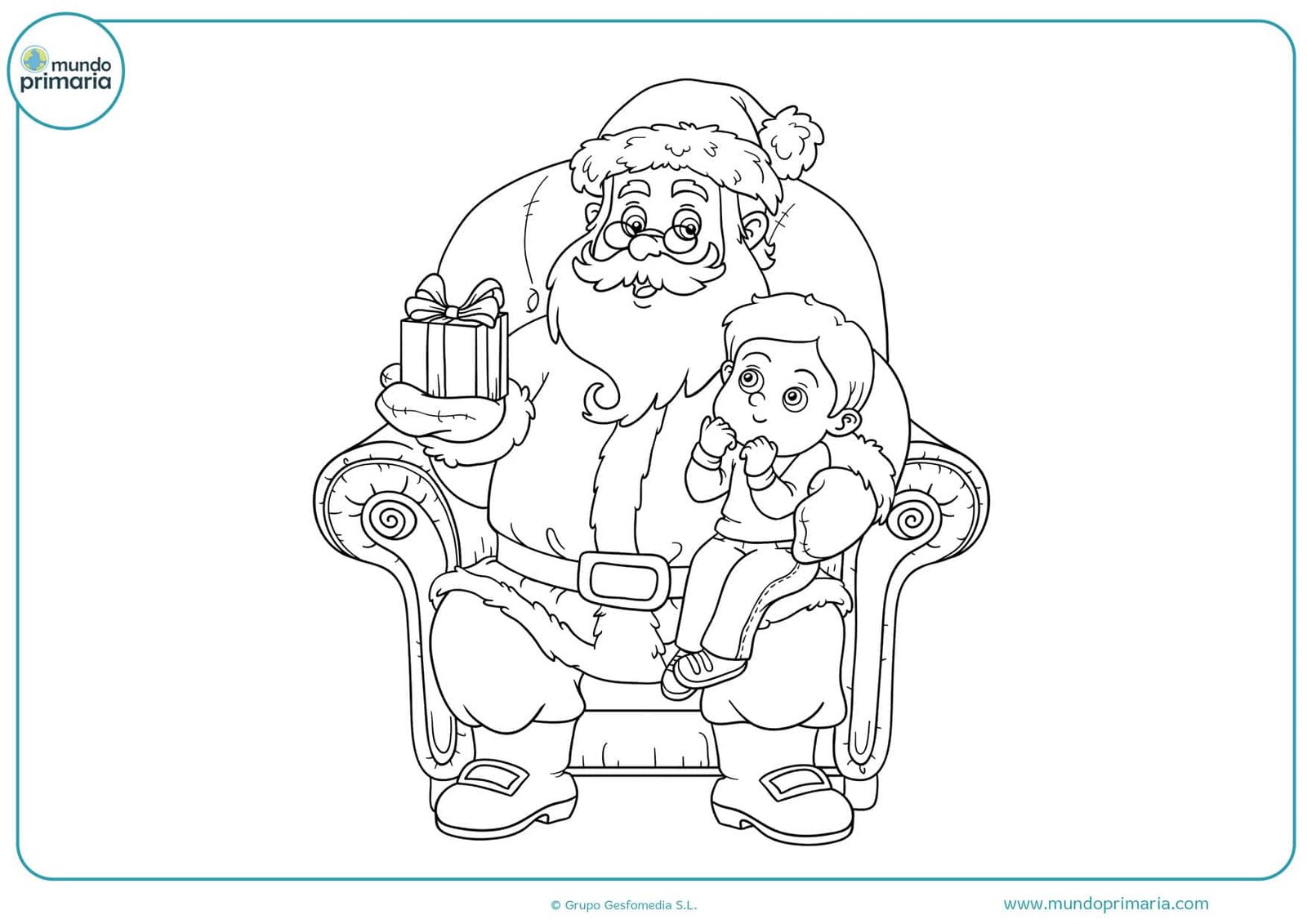 Cómo imprimir y colorear originales dibujos de Papa Noel 1 como imprimir y colorear originales dibujos de papa noel