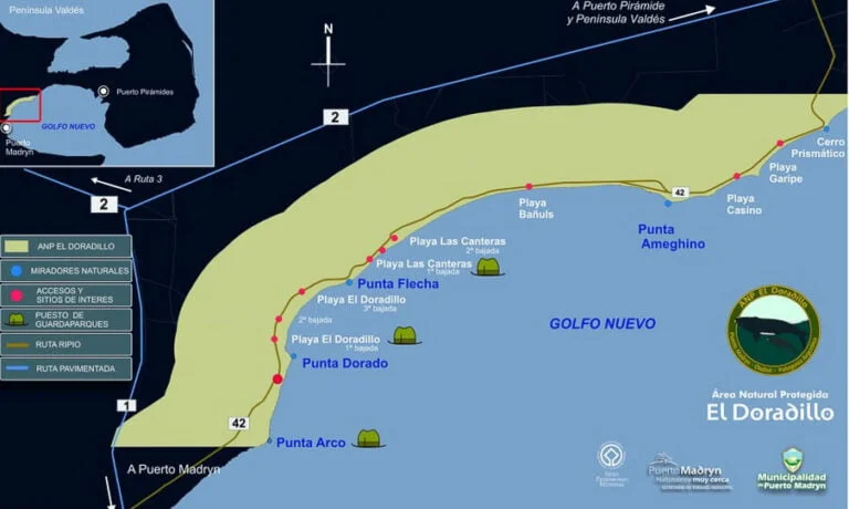 Cómo ir de Puerto Madryn a Playa El Doradillo