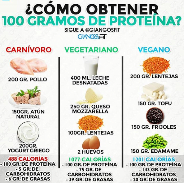 Cómo obtener 100 gramos de proteína al día 8 Cómo obtener 100 gramos de proteína al día