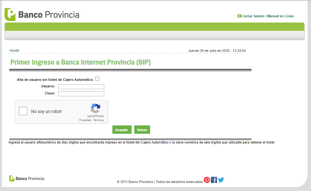 como puedo acceder al login de banca internet provincia