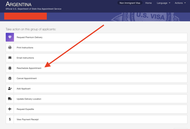 como puedo cambiar mi turno para la visa de estados unidos