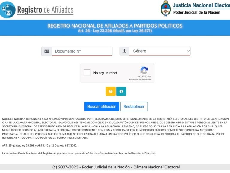 Cómo puedo comprobar si estoy afiliado a la UCR en Argentina 4 Cómo puedo comprobar si estoy afiliado a la UCR en Argentina