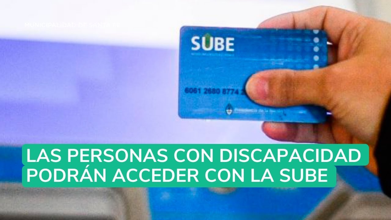 como puedo obtener la tarjeta sube para personas con discapacidad