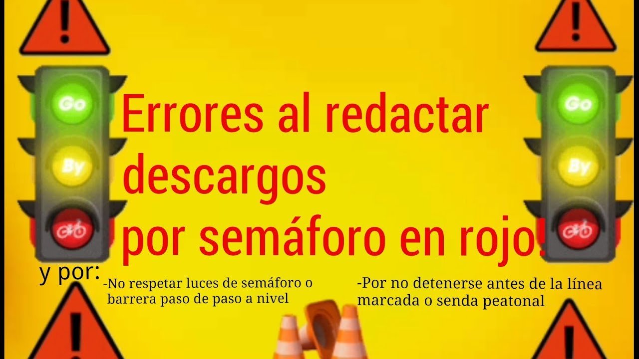 como puedo realizar el descargo de una multa por semaforo en rojo