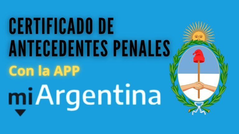 Cómo puedo sacar mis antecedentes penales nacionales en Argentina
