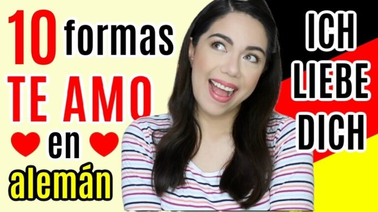 Cómo se dice "Te amo" en alemán y cuál es su pronunciación 2 Cómo se dice «Te amo» en alemán y cuál es su pronunciación