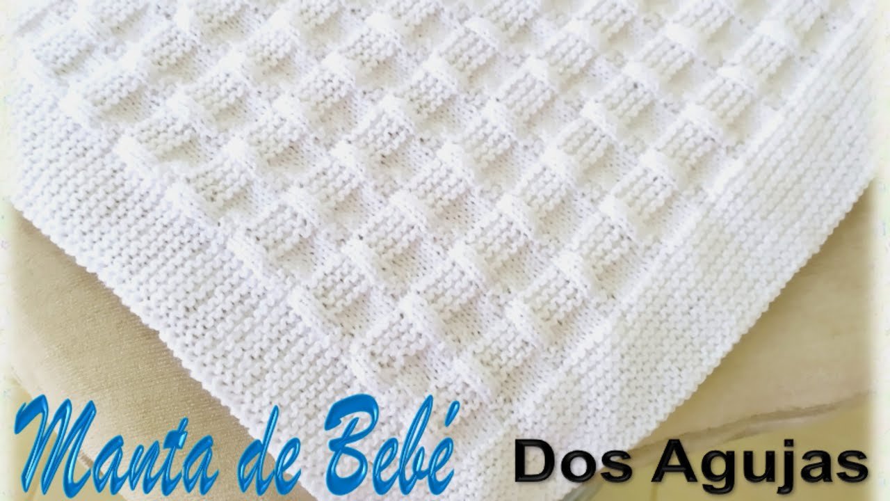 como tejer una manta para bebe con dos agujas paso a paso