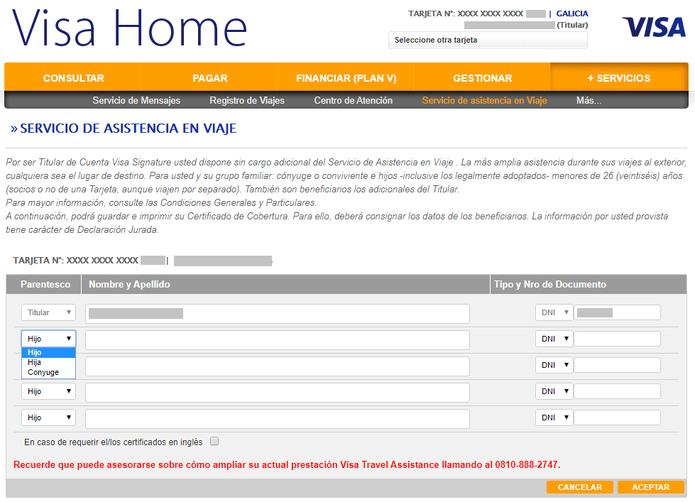 como usar assist card con tu tarjeta de credito para viajar