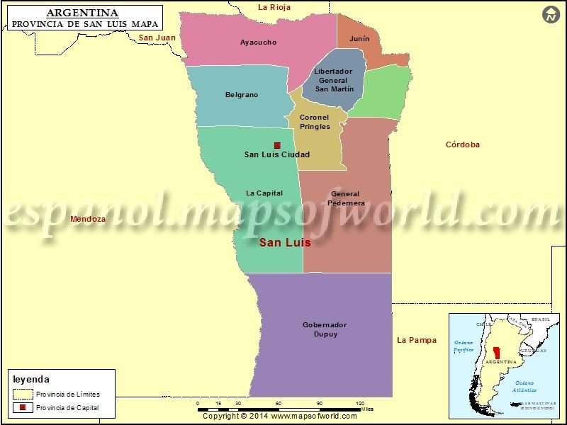 cuales son los departamentos de san luis y sus ciudades cabeceras