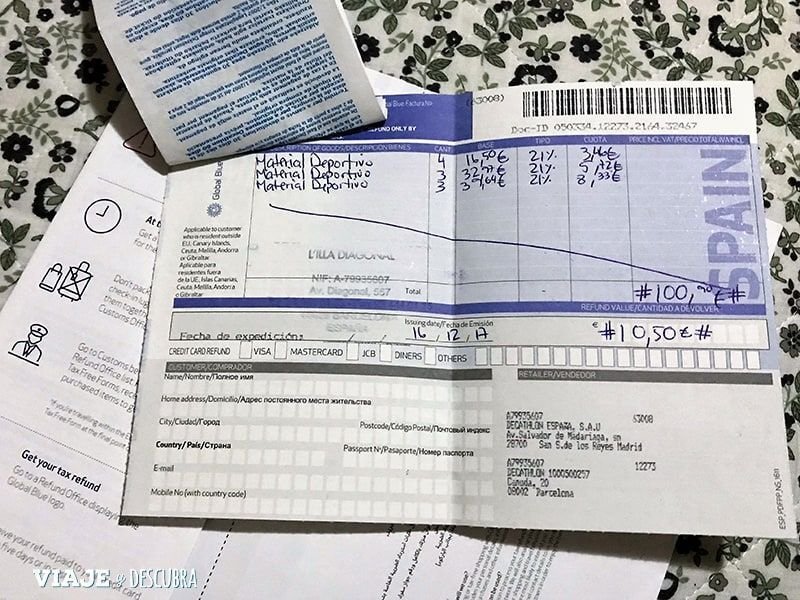 cuanto es el reembolso del tax free en espana y como solicitarlo