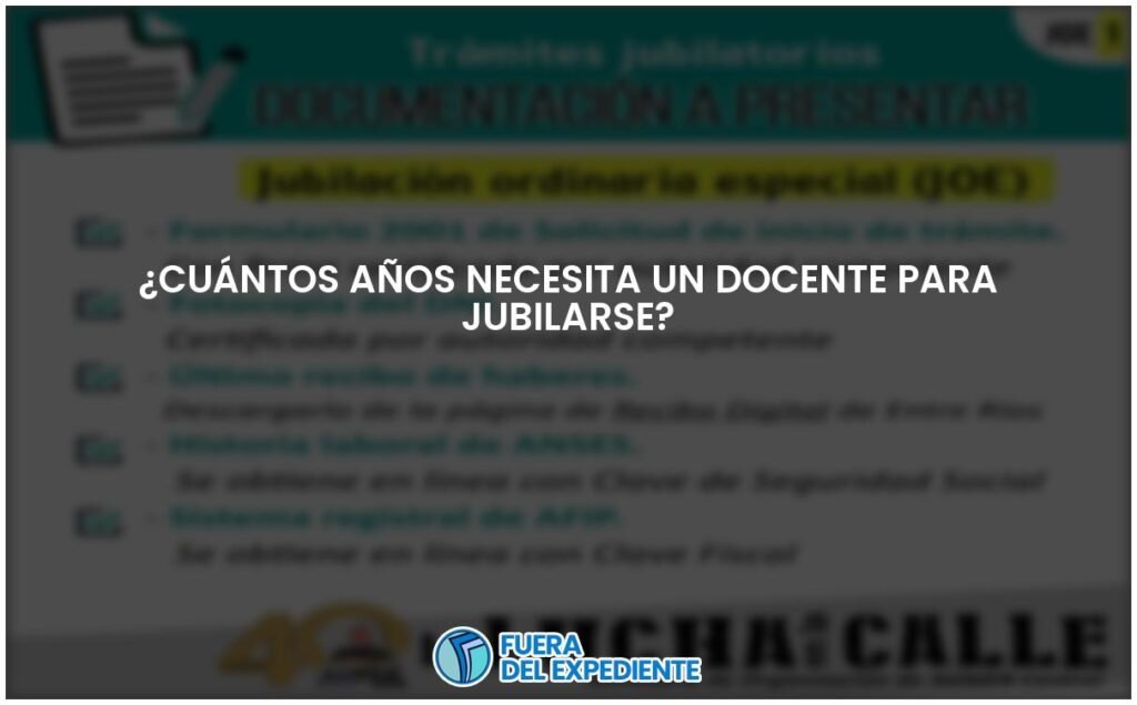 Cuántos años de aporte necesita un docente para poder jubilarse en Argentina 1 cuantos anos de aporte necesita un docente para poder jubilarse en argentina