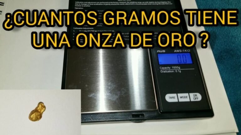 Cuántos gramos tiene una onza de oro Descubre la conversión exacta
