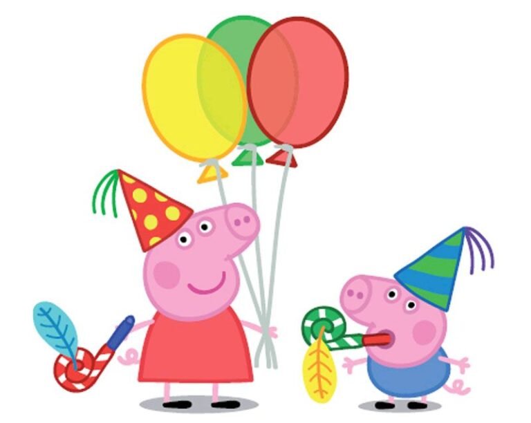 Dónde encontrar imágenes de Peppa Pig con globos para imprimir 5 Dónde encontrar imágenes de Peppa Pig con globos para imprimir