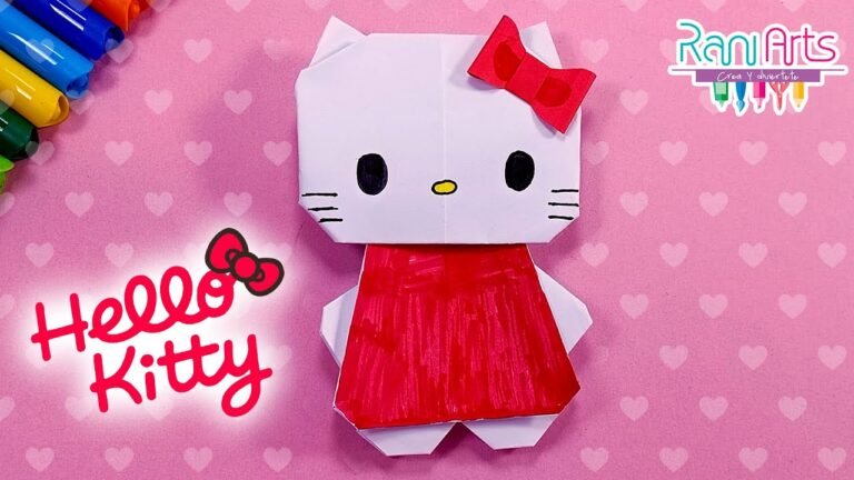 Dónde encontrar tutoriales para hacer manualidades de Hello Kitty en papel
