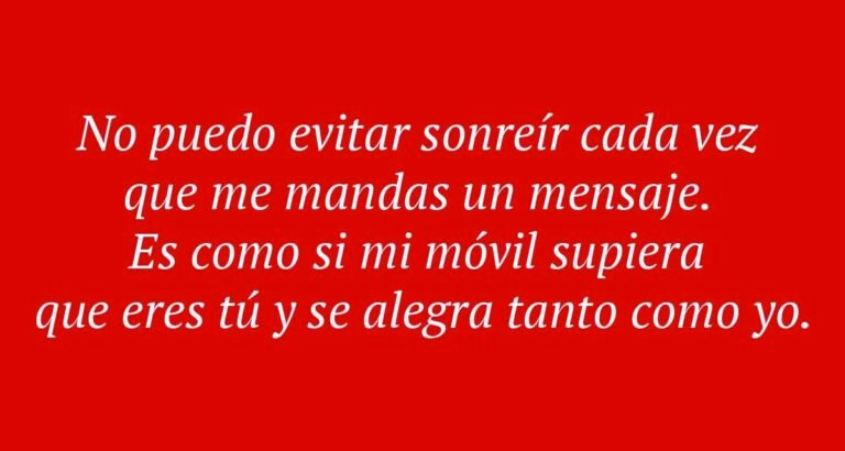Es posible sentir amor a primera vista en un mensaje de texto