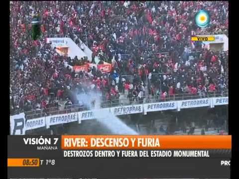 River Plate descendiendo en el estadio