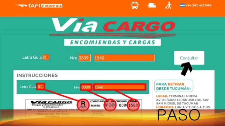Qué datos necesito para enviar un paquete por vía cargo