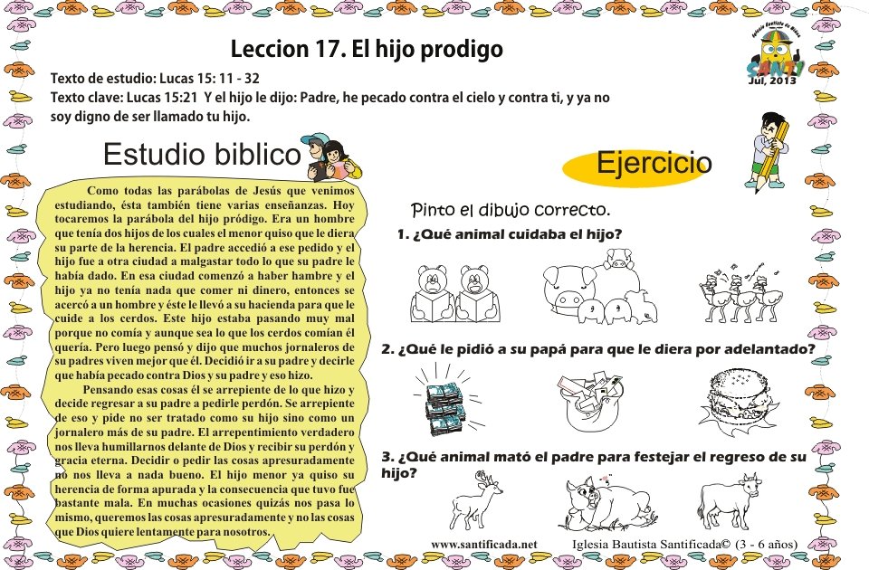 Qué enseñanza tiene la parábola del hijo pródigo para los niños 1 que ensenanza tiene la parabola del hijo prodigo para los ninos