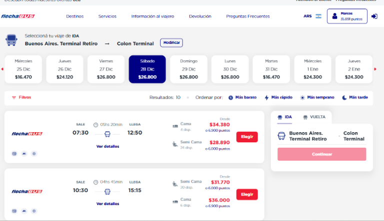 Qué horarios y tarifas ofrece Flecha Bus en San Juan 6 Qué horarios y tarifas ofrece Flecha Bus en San Juan
