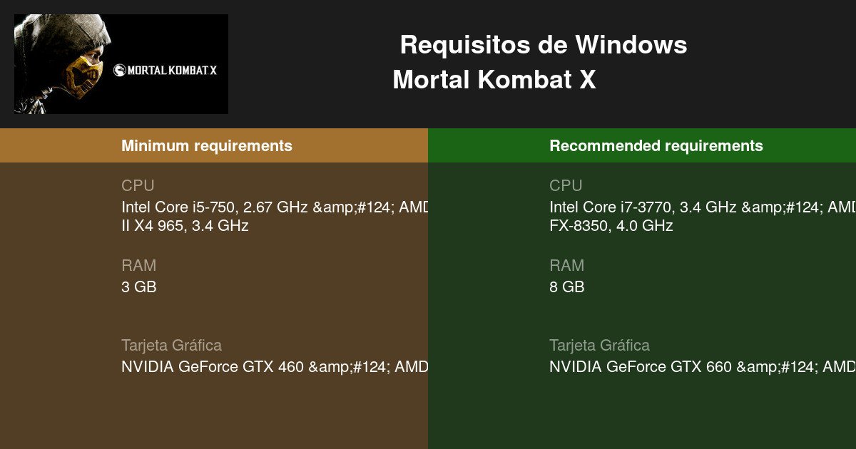 que necesitas saber sobre mortal kombat xl para pc