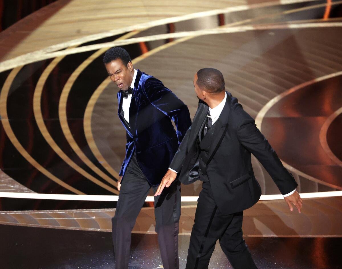 que paso entre will smith y chris rock en la entrega de premios