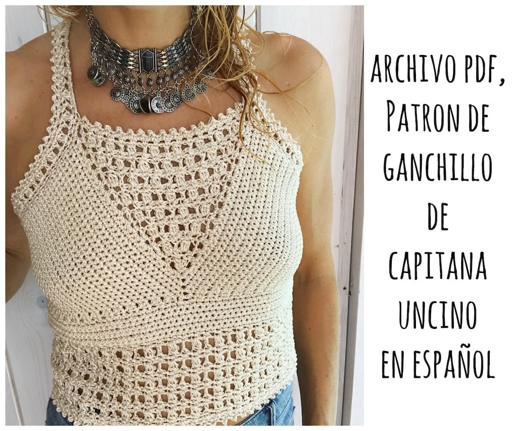 que patrones y consejos seguir para hacer un top de hilo a crochet