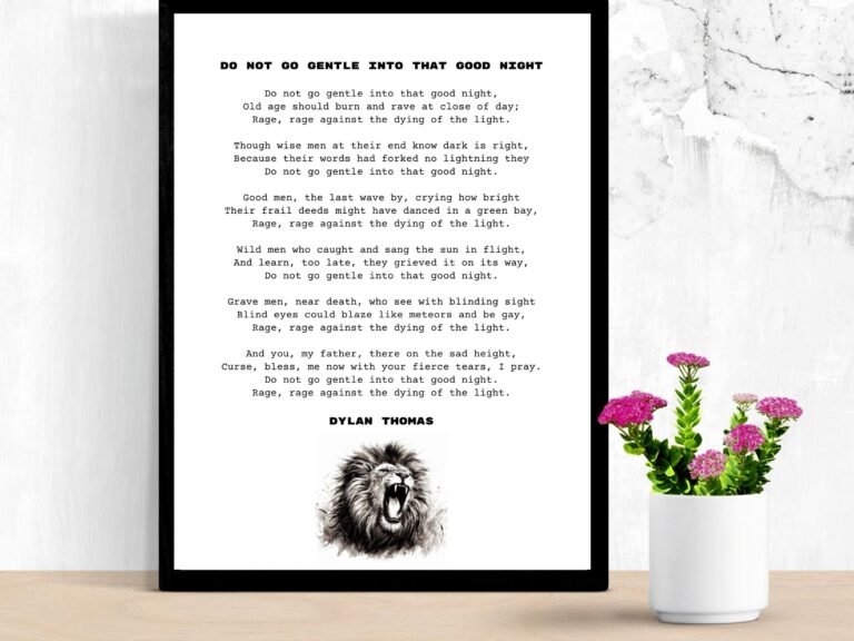 Qué significa el poema "Do Not Go Gentle into That Good Night" 5 Qué significa el poema «Do Not Go Gentle into That Good Night»