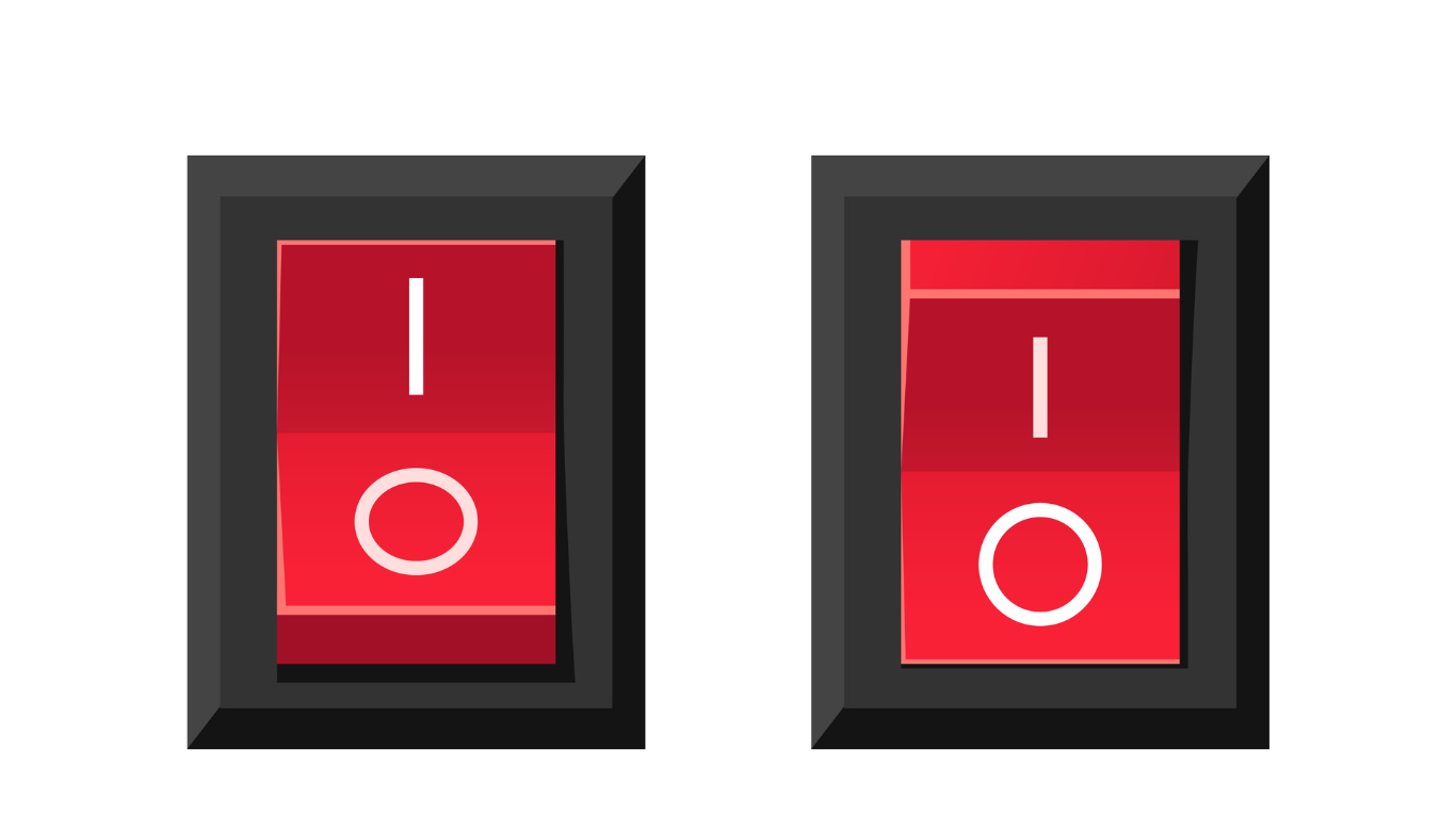 que significa encendido y apagado o on y off en dispositivos
