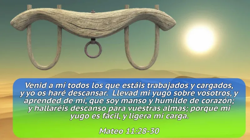 Qué significa "mi yugo es fácil y ligera mi carga" 1 que significa mi yugo es facil y ligera mi carga