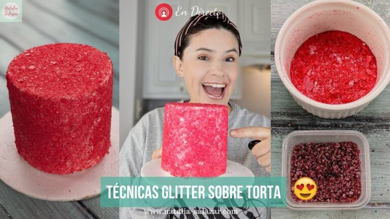 Qué tortas se pueden decorar con glitter comestible para fiestas